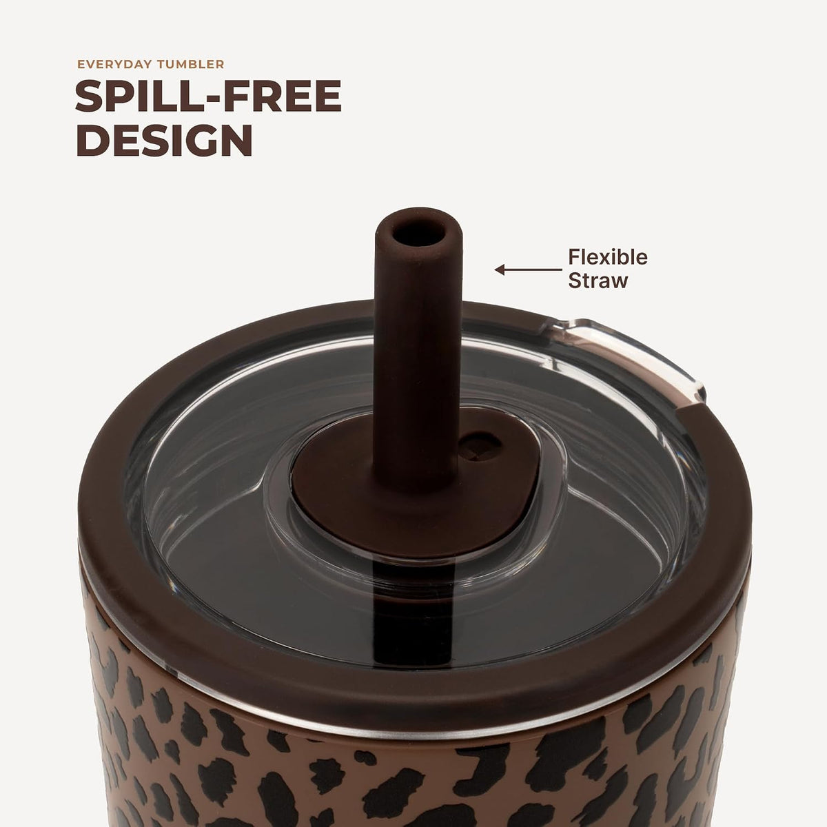 Everyday Tumbler 14 oz, Ceramic-Lined Straw Cup, Linen