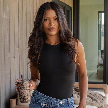 Everyday Tumbler 14 oz, Ceramic-Lined Straw Cup, Linen