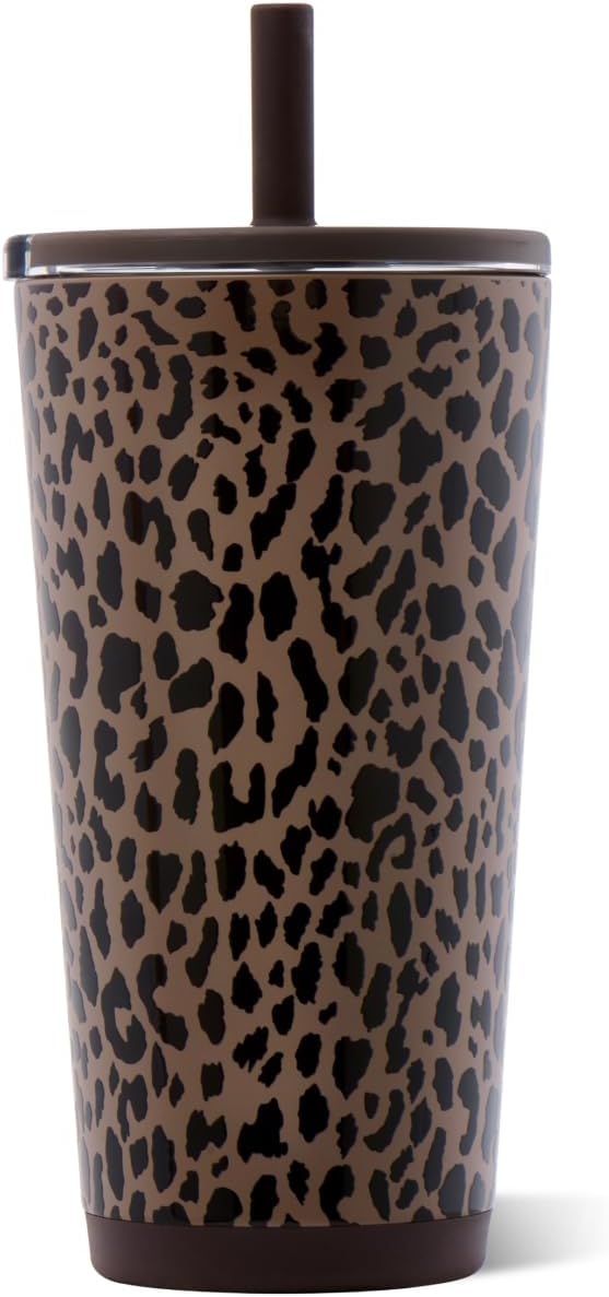 Everyday Tumbler 14 oz, Ceramic-Lined Straw Cup, Linen