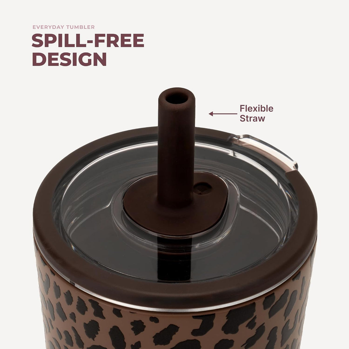 Everyday Tumbler 14 oz, Ceramic-Lined Straw Cup, Linen