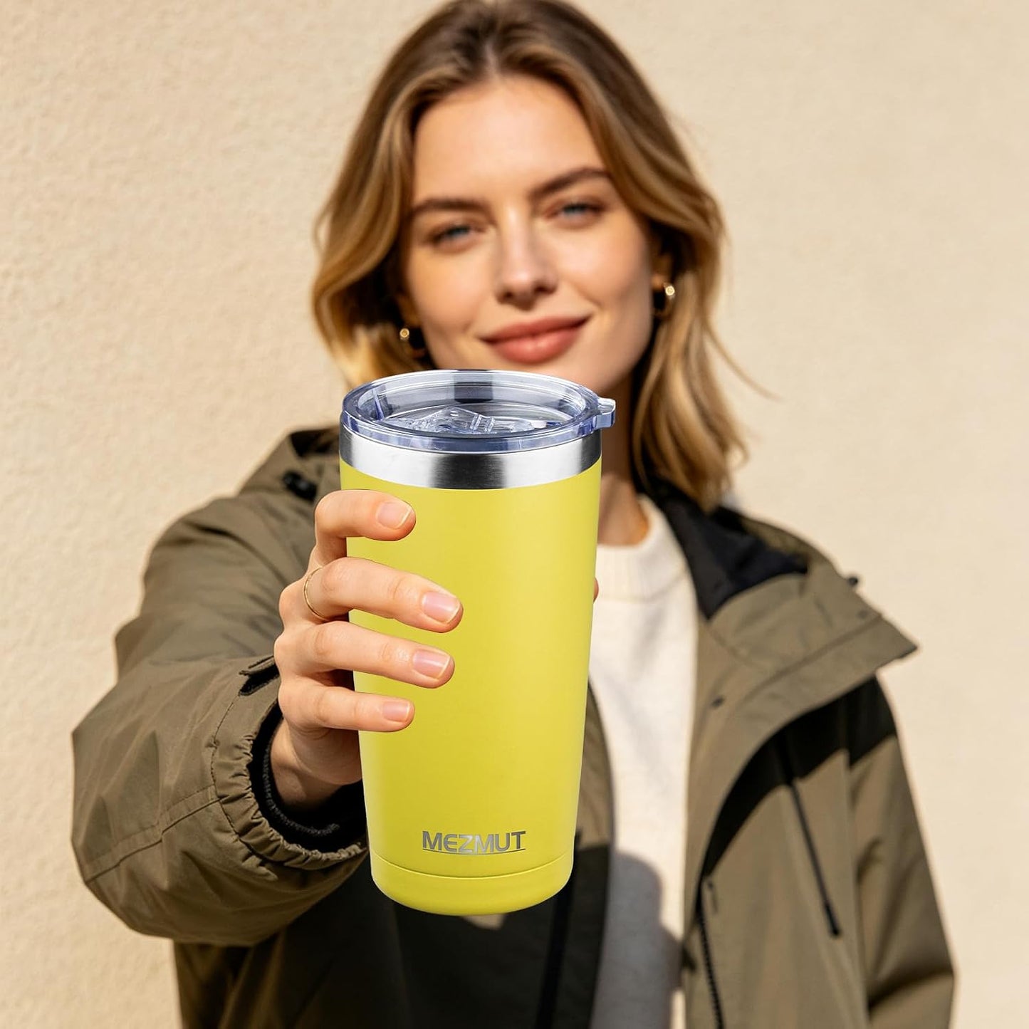 20oz Insulated Tumbler Cup Travel Coffee Mug with Lid Straw(Black,1) | 18/8 Stainless Steel Double Wall Vacuum Spill Proof Metal Insulated Tumbler with Daul Lid and Straw, Hot or Iced Coffee Cup