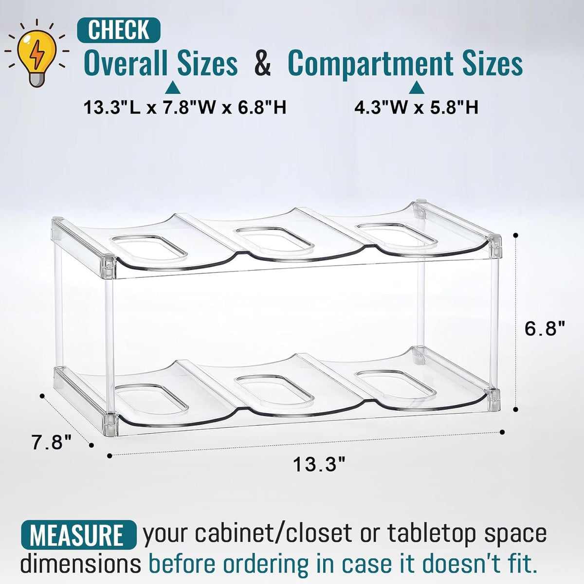Premium Water Bottle Organizer for Stanley 40OZ & Various Bottles, Tumblers
