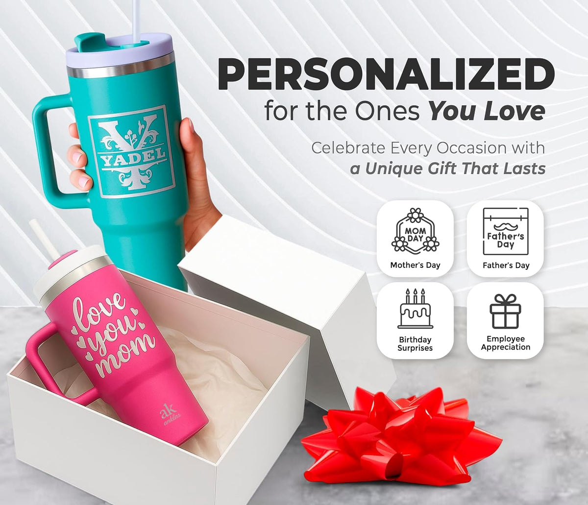 Stainless Steel Tumbler with leak proof lid - Compact insulated travel mug for hot or cold - Reusable coffee mug and water bottle for office, gym, hiking (LITMUS DARK BLUE, TUMBLER 20oz)