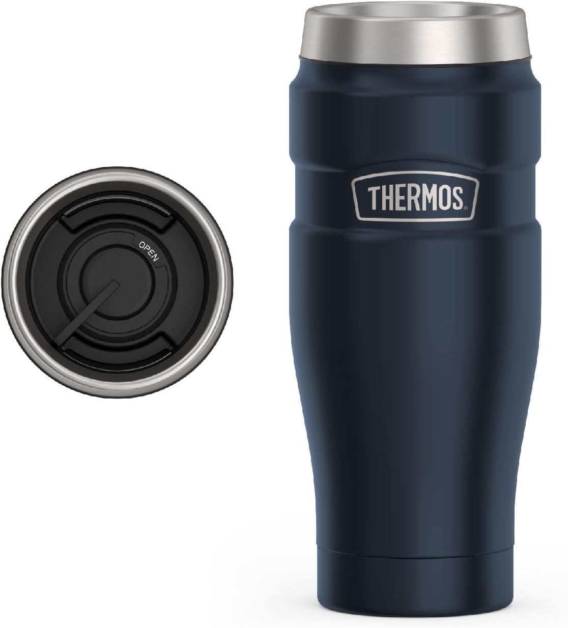 Stainless King Stainless Steel Tumbler, 16oz, Midnight Blue