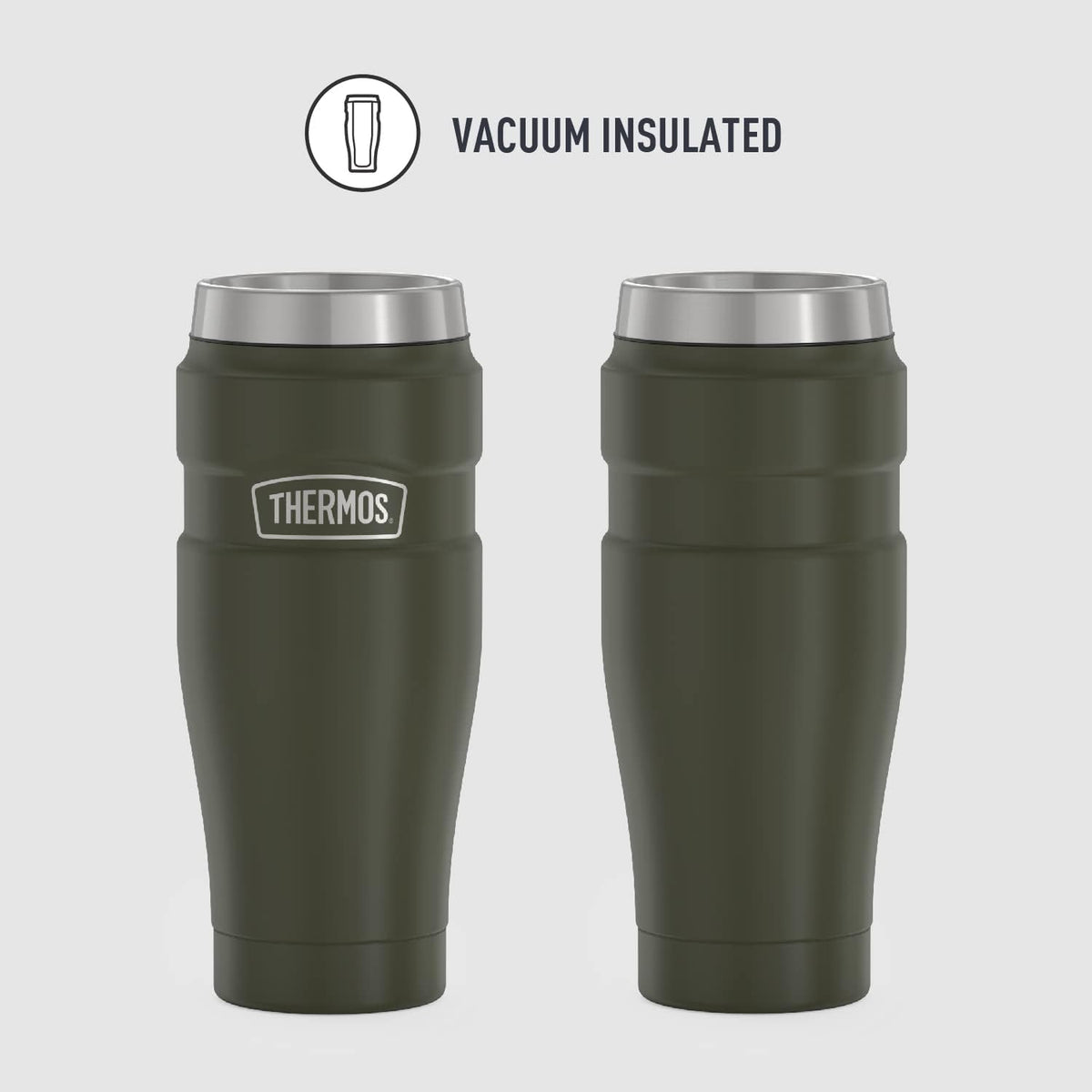 Stainless King Stainless Steel Tumbler, 16oz, Midnight Blue