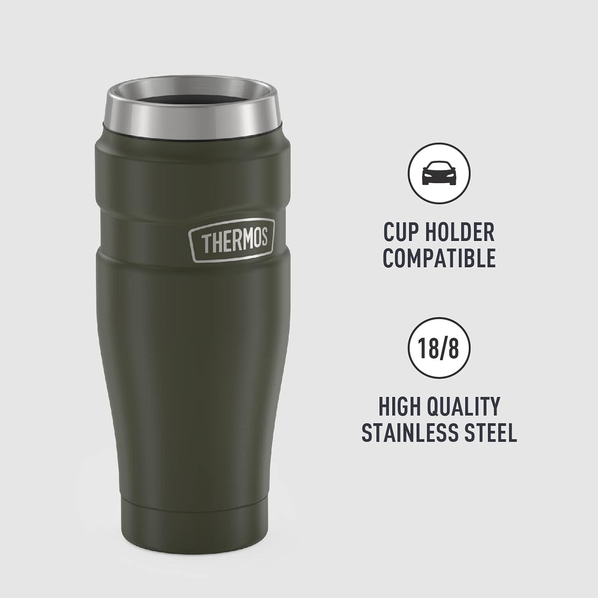 Stainless King Stainless Steel Tumbler, 16oz, Midnight Blue