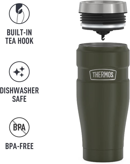 Stainless King Stainless Steel Tumbler, 16oz, Midnight Blue