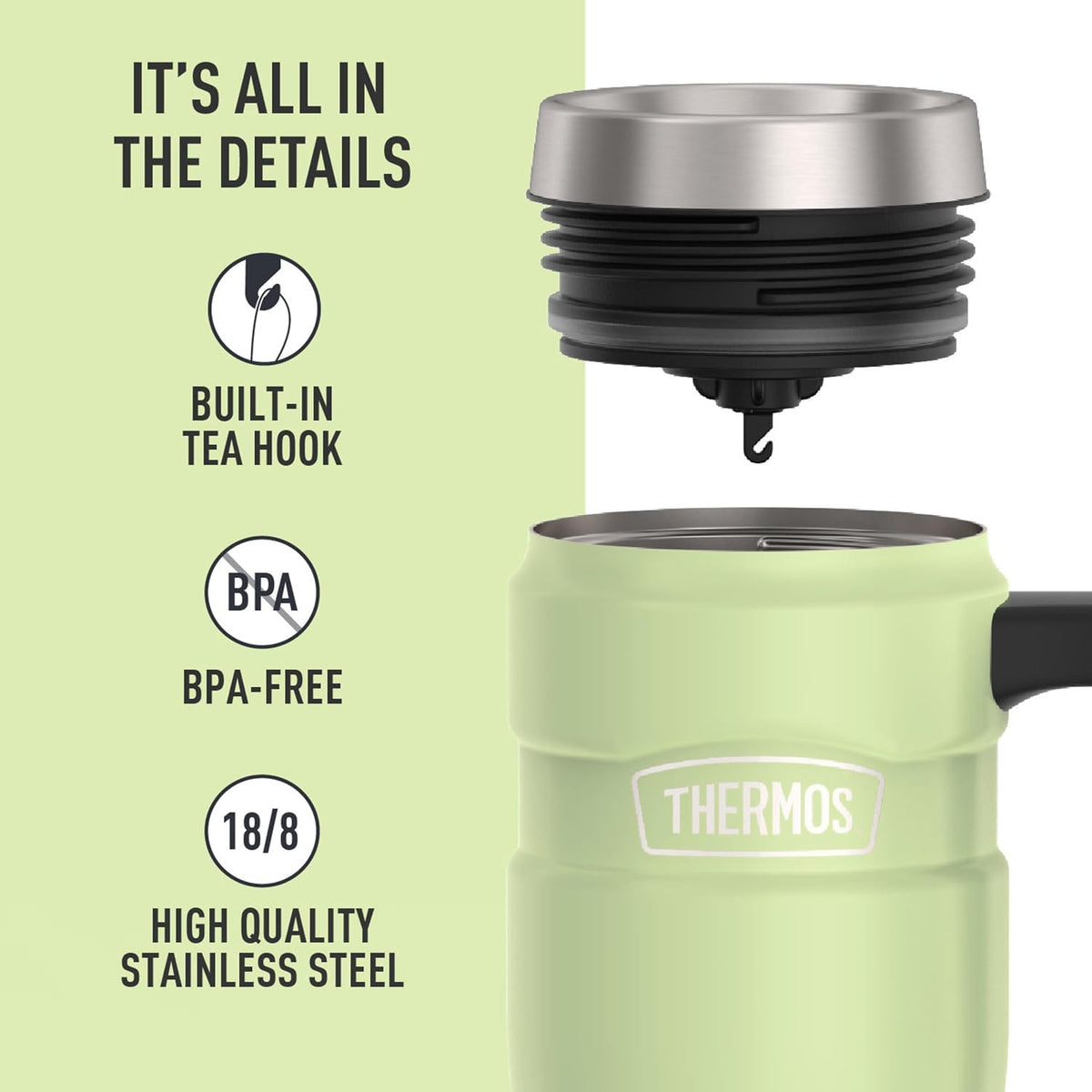 Stainless King Stainless Steel Tumbler, 16oz, Midnight Blue