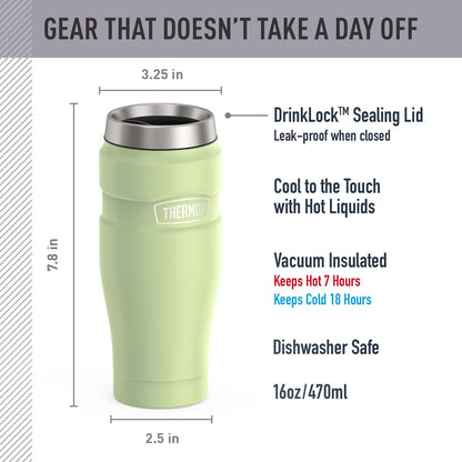 Stainless King Stainless Steel Tumbler, 16oz, Midnight Blue
