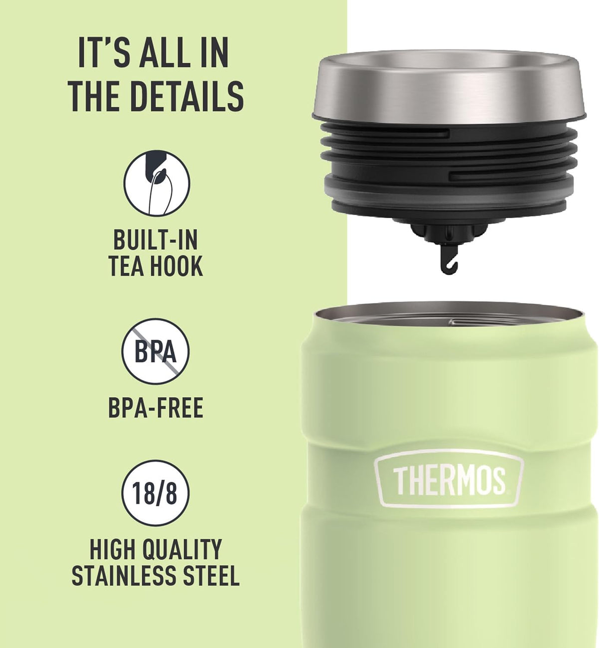 Stainless King Stainless Steel Tumbler, 16oz, Midnight Blue