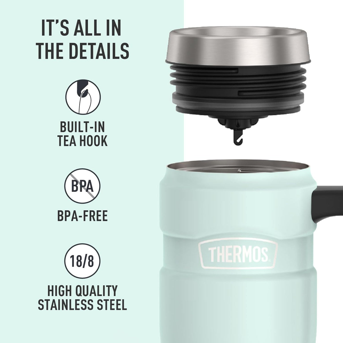 Stainless King Stainless Steel Tumbler, 16oz, Midnight Blue