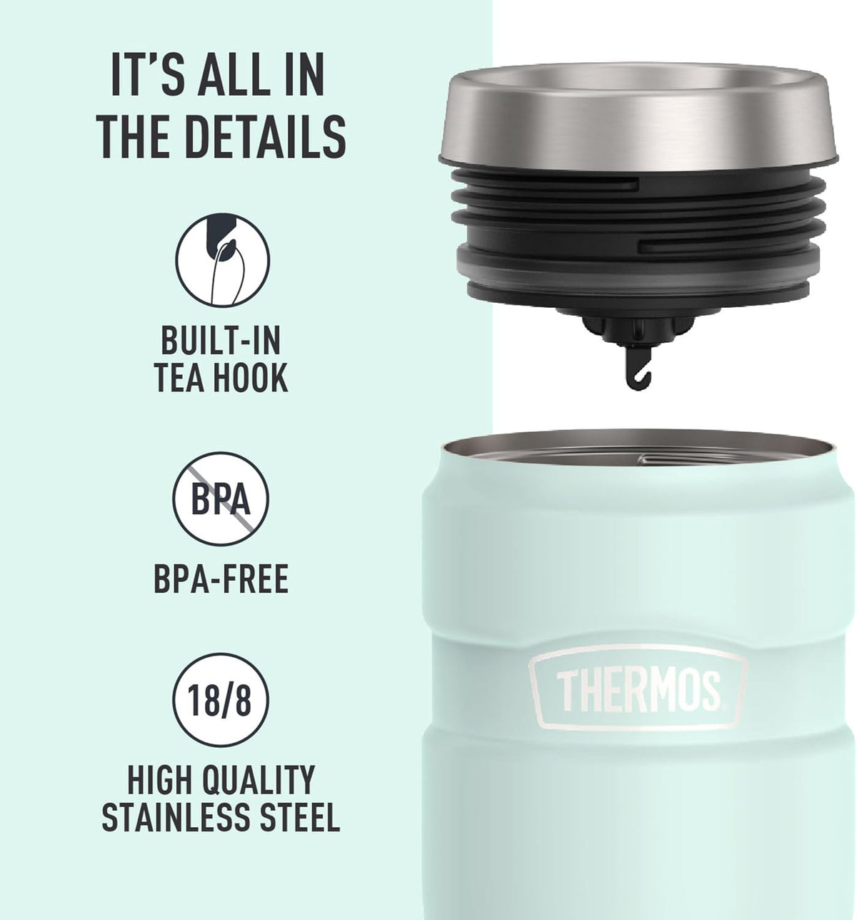 Stainless King Stainless Steel Tumbler, 16oz, Midnight Blue