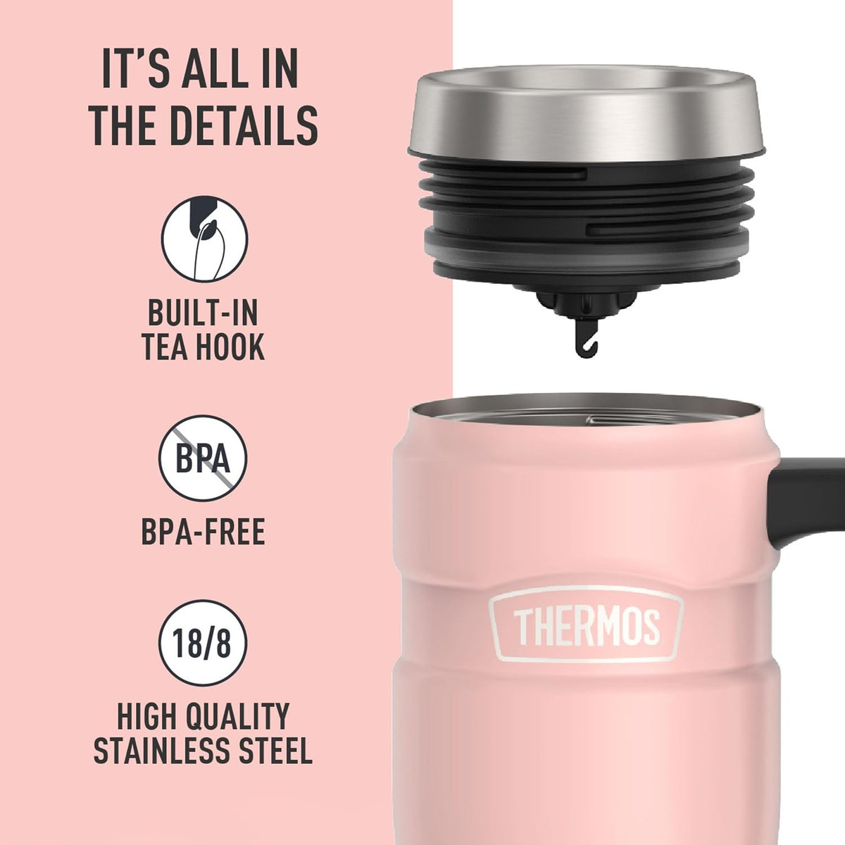 Stainless King Stainless Steel Tumbler, 16oz, Midnight Blue