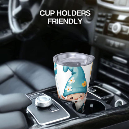 small person for 20oz Car Cup Holder, Insulated Coffee Mug with Lid and Handle, Leak-Proof Spill Proof Travel Tumbler for Vehicle, Fits Most Auto Cup Holders