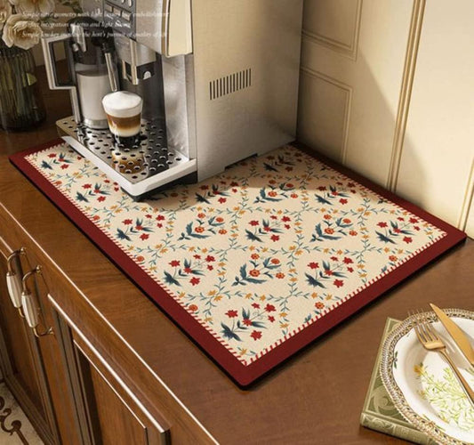 Colorful Cute Coffee Maker Mat for Countertops Bar Accessories