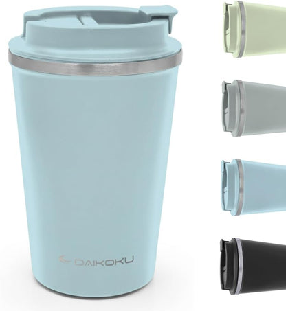 Airtight Thermal Cup 350 ml Stainless Steel | Leakproof and Leakproof Screw Cap | Double Wall Insulating BPA Free | Cold 12h and Hot Drinks 5h | Blue