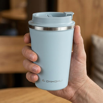 Airtight Thermal Cup 350 ml Stainless Steel | Leakproof and Leakproof Screw Cap | Double Wall Insulating BPA Free | Cold 12h and Hot Drinks 5h | Blue