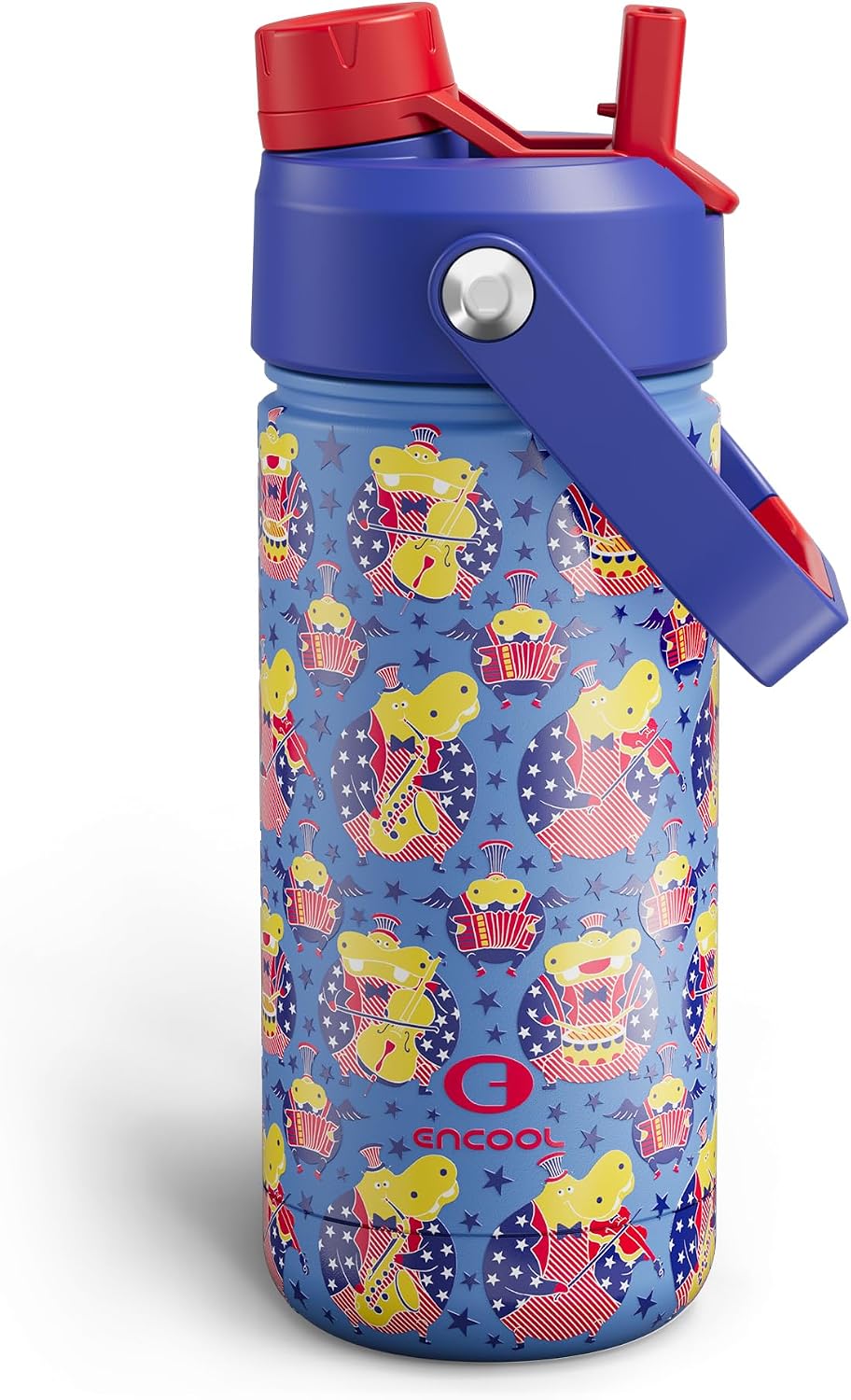 Insulated Water Bottle with Straw Stainless Steel Water Bottle, Leak-Proof, BPA-Free, Double Wall Vacuum Keeps Cold for 24 Hours for Sports, Travel, School (26 oz, Cotton Candy) - Colors B