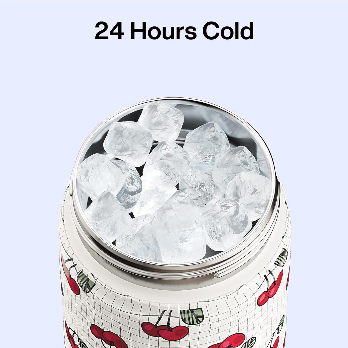 Insulated Water Bottle with Straw Stainless Steel Water Bottle, Leak-Proof, BPA-Free, Double Wall Vacuum Keeps Cold for 24 Hours for Sports, Travel, School (26 oz, Cotton Candy) - Colors B