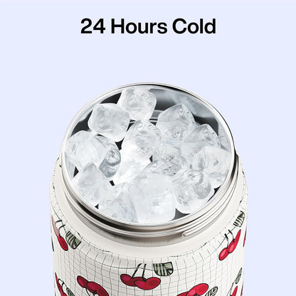 Insulated Water Bottle with Straw Stainless Steel Water Bottle, Leak-Proof, BPA-Free, Double Wall Vacuum Keeps Cold for 24 Hours for Sports, Travel, School (26 oz, Cotton Candy) - Colors B