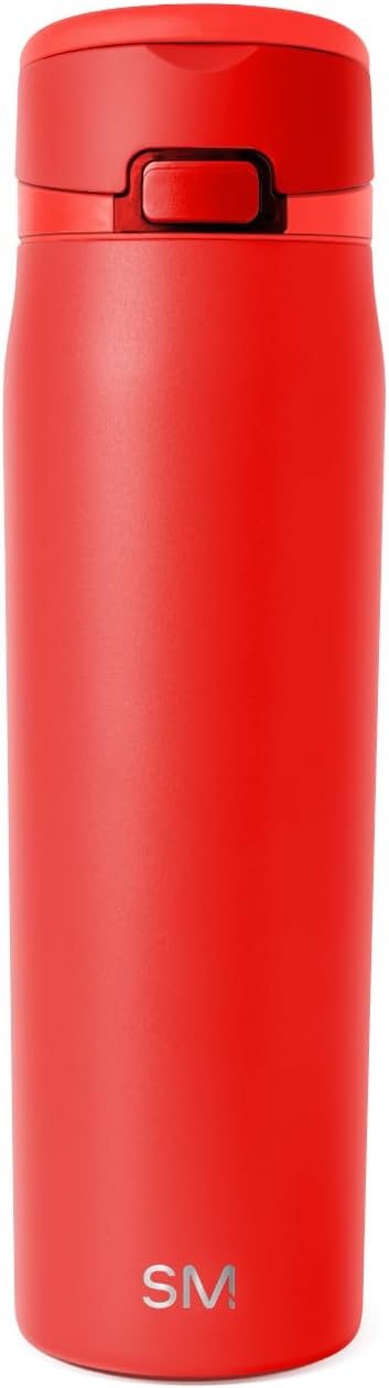 Water Bottle with Straw & Handle | 30oz | Blue | Mesa Loop Insulated Water Bottle for School, Sports, Travel | Leak Proof, Stainless Steel | Deep Dune - Colors A