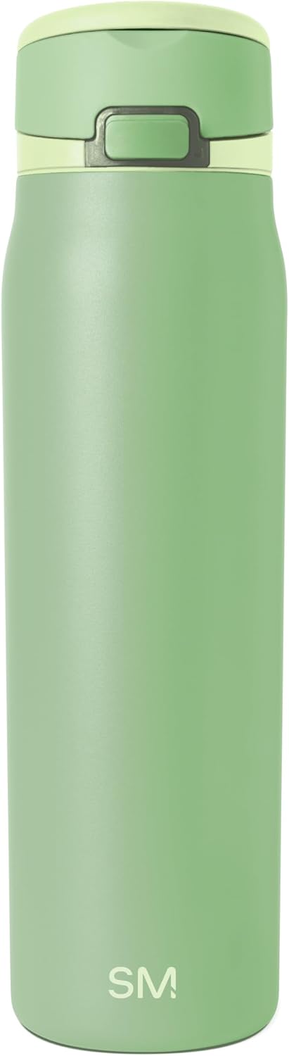 Water Bottle with Straw & Handle | 30oz | Blue | Mesa Loop Insulated Water Bottle for School, Sports, Travel | Leak Proof, Stainless Steel | Deep Dune - Colors A