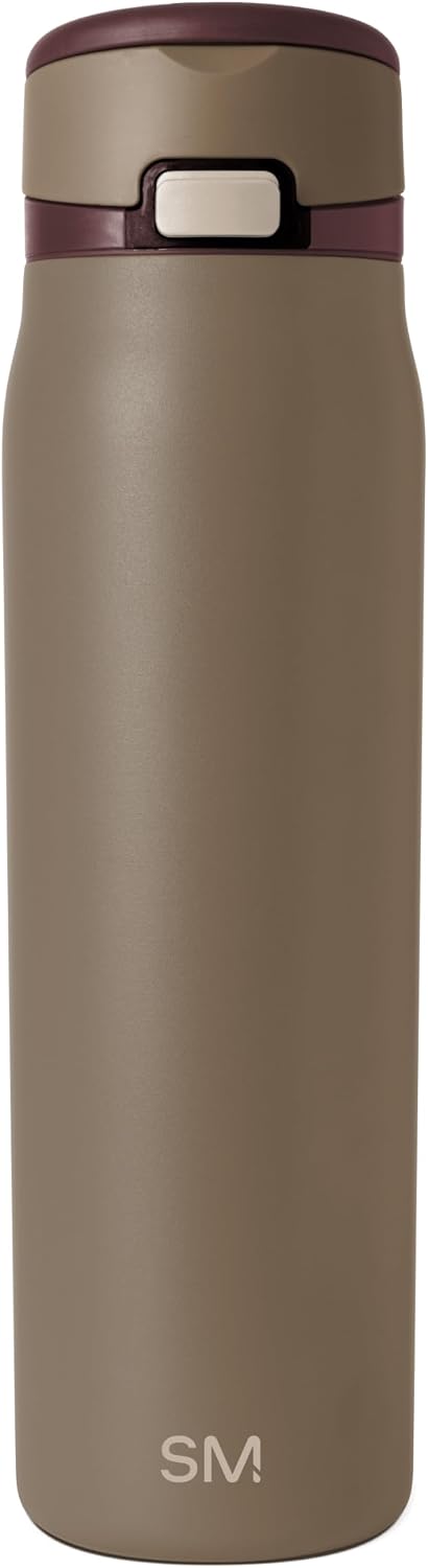 Water Bottle with Straw & Handle | 30oz | Blue | Mesa Loop Insulated Water Bottle for School, Sports, Travel | Leak Proof, Stainless Steel | Deep Dune - Colors A