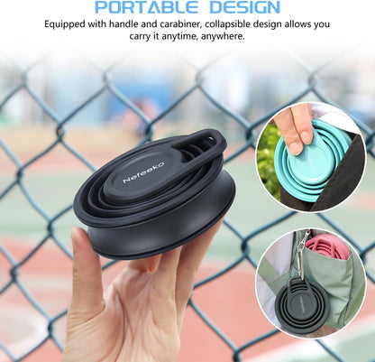 Collapsible Water Bottle, BPA Free Silicone Foldable Water Bottles