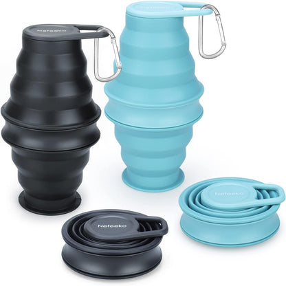 Collapsible Water Bottle, BPA Free Silicone Foldable Water Bottles