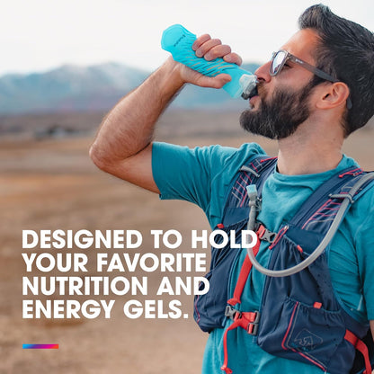 SoftFlask Collapsible Nutrition Flask 2-Pack (250ml, Malibu)