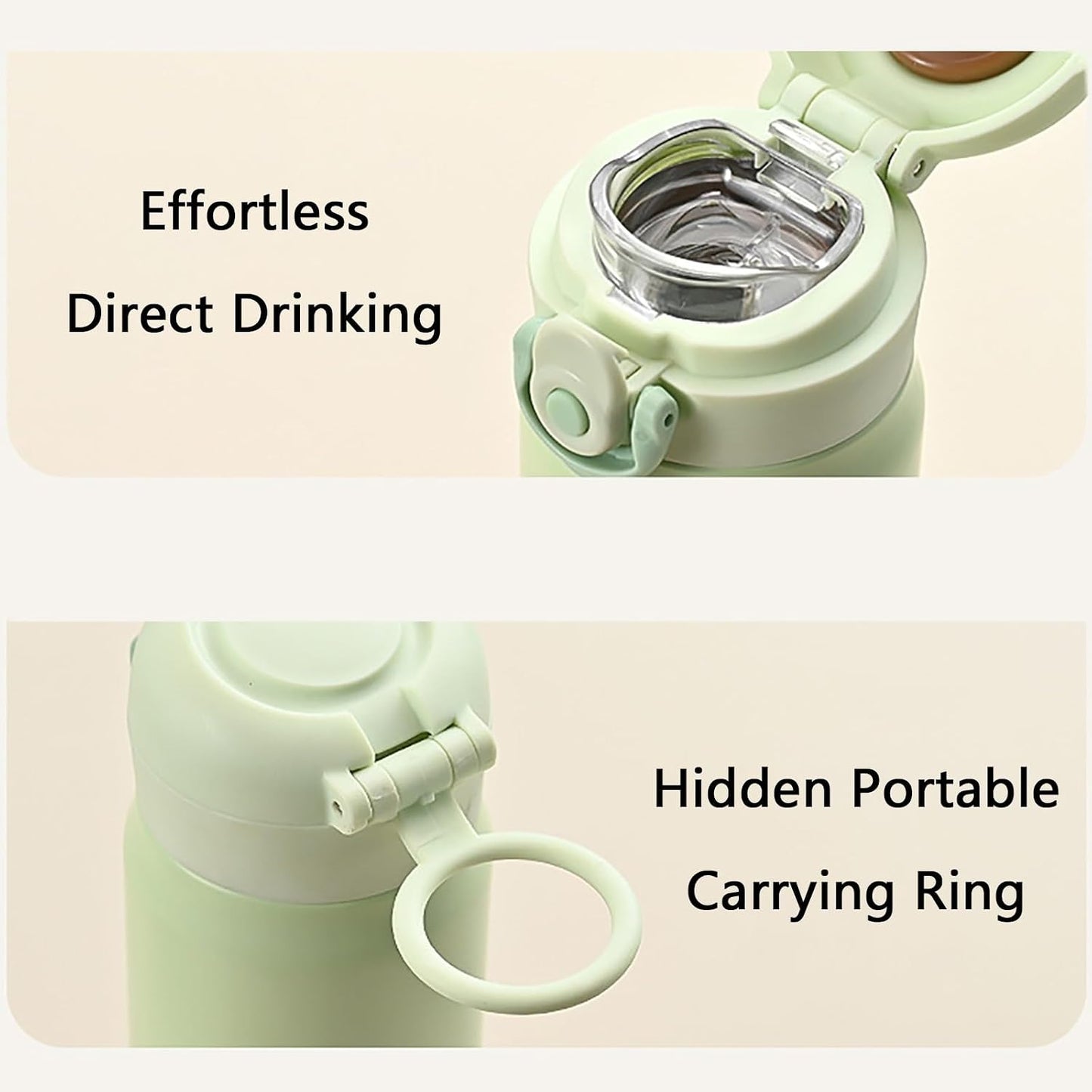 Insulated Cup, Water Tumbler, Sealed and Leak-proof, Easy to Clean, with Portable Carrying Loop, Suitable for Both Hot and Cold Drinks(Blue)