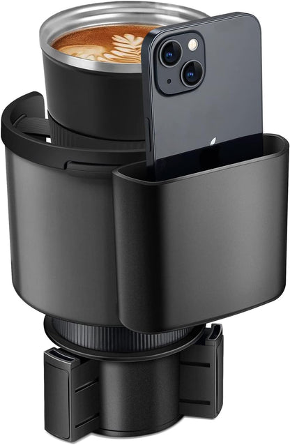 Car Cup Holder Expander with Adjustable Base, Fits Bottles 16-46 OZ