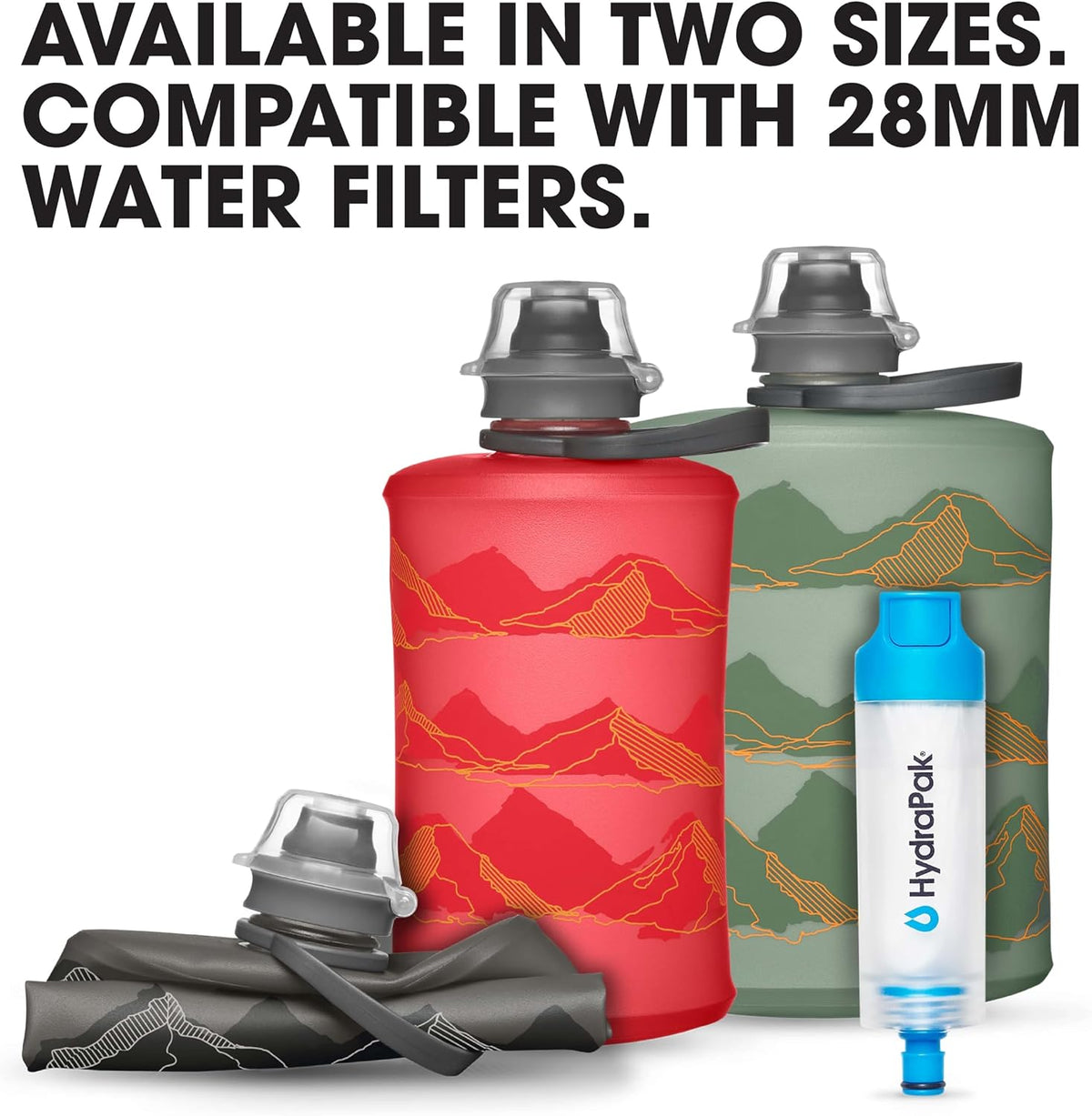 Stow Collapsible Water Bottle (350ml, 500ml, 1L)