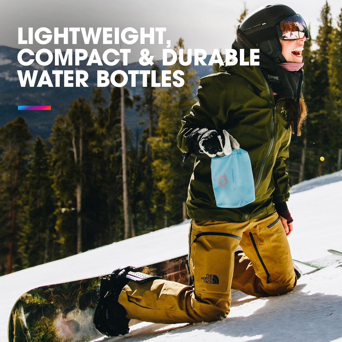 Stow Collapsible Water Bottle (350ml, 500ml, 1L)