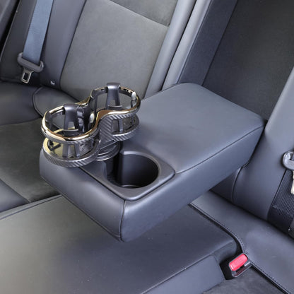 Cupholder 2 in 1 Expander, Turn 1 Cupholder to 2, Dual Drink Holder Expander with Adjustable Expandable Base to Fit Most Cars and Vehicles, Secure Hold with Drink Grips