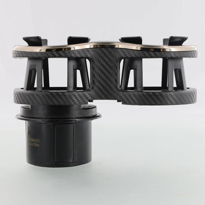 Cupholder 2 in 1 Expander, Turn 1 Cupholder to 2, Dual Drink Holder Expander with Adjustable Expandable Base to Fit Most Cars and Vehicles, Secure Hold with Drink Grips