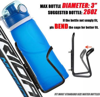 Bike Water Bottle Cage, Alloy Bicycle Holder Bracket