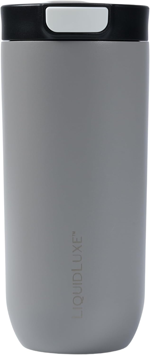 THE CLASSIC Vacuum Insulated Stainless Steel Travel Mug, Leakproof Locking Lid, Double-Wall Insulation, BPA-Free Coffee Mug for Hot & Cold Drinks, 500 mL (Matte Black)