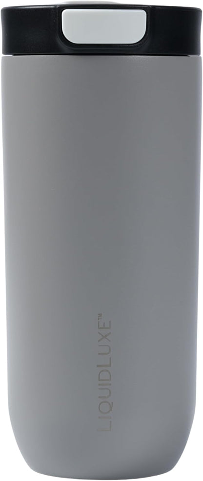 THE CLASSIC Vacuum Insulated Stainless Steel Travel Mug, Leakproof Locking Lid, Double-Wall Insulation, BPA-Free Coffee Mug for Hot & Cold Drinks, 500 mL (Matte Black)