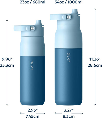 Swig Top Insulated Stainless Steel Water Bottle with Straw and Handle