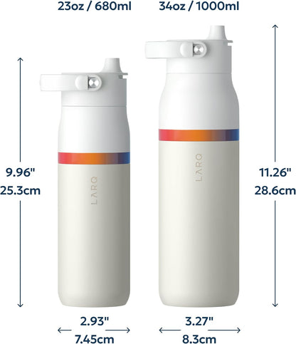 Swig Top Insulated Stainless Steel Water Bottle with Straw and Handle