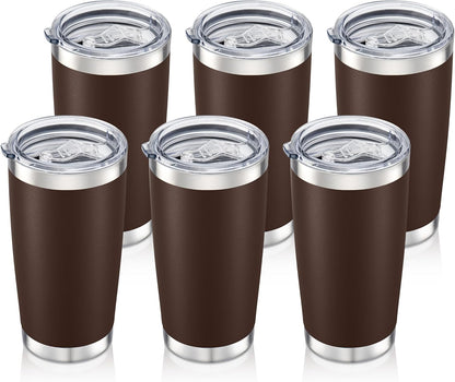 20 oz Tumbler with Lid Stainless Steel Insulated Tumblers, 1 Pack | Leak Proof Lid, Double Wall & Vacuum, Powder Coated, Fit Most Car Cup Holders, for Cold and Hot Drinks, Blue