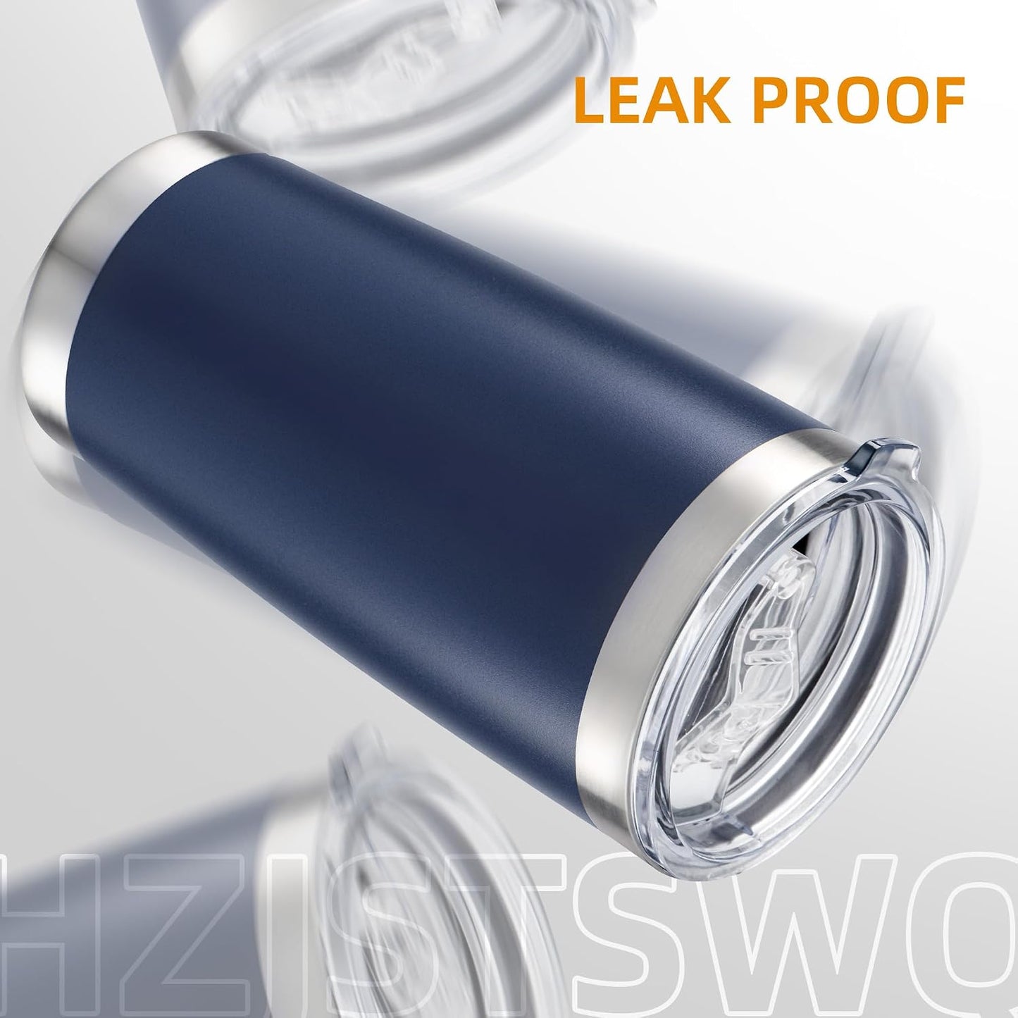20 oz Tumbler with Lid Stainless Steel Insulated Tumblers, 1 Pack | Leak Proof Lid, Double Wall & Vacuum, Powder Coated, Fit Most Car Cup Holders, for Cold and Hot Drinks, Blue