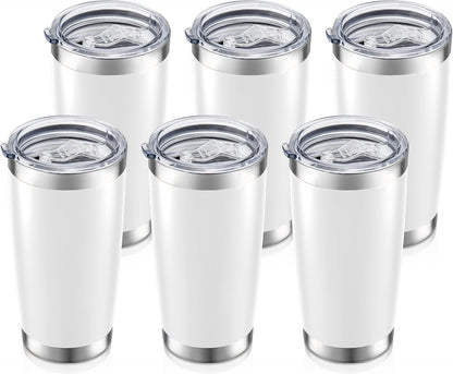 20 oz Tumbler with Lid Stainless Steel Insulated Tumblers, 1 Pack | Leak Proof Lid, Double Wall & Vacuum, Powder Coated, Fit Most Car Cup Holders, for Cold and Hot Drinks, Blue