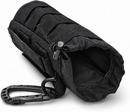 Tactical Water Bottle Pouch, Anti-Swing, MOLLE Belt Loop, 18-25oz
