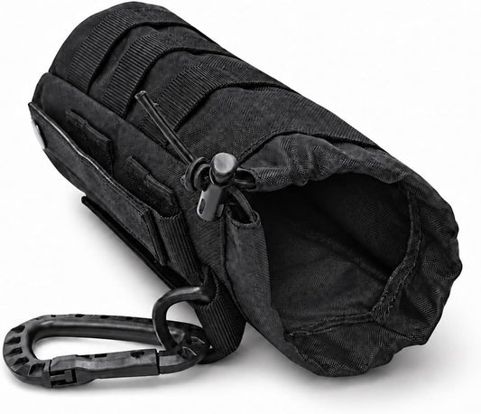 Tactical Water Bottle Pouch, Anti-Swing, MOLLE Belt Loop, 18-25oz