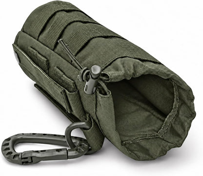 Tactical Water Bottle Pouch, Anti-Swing, MOLLE Belt Loop, 18-25oz
