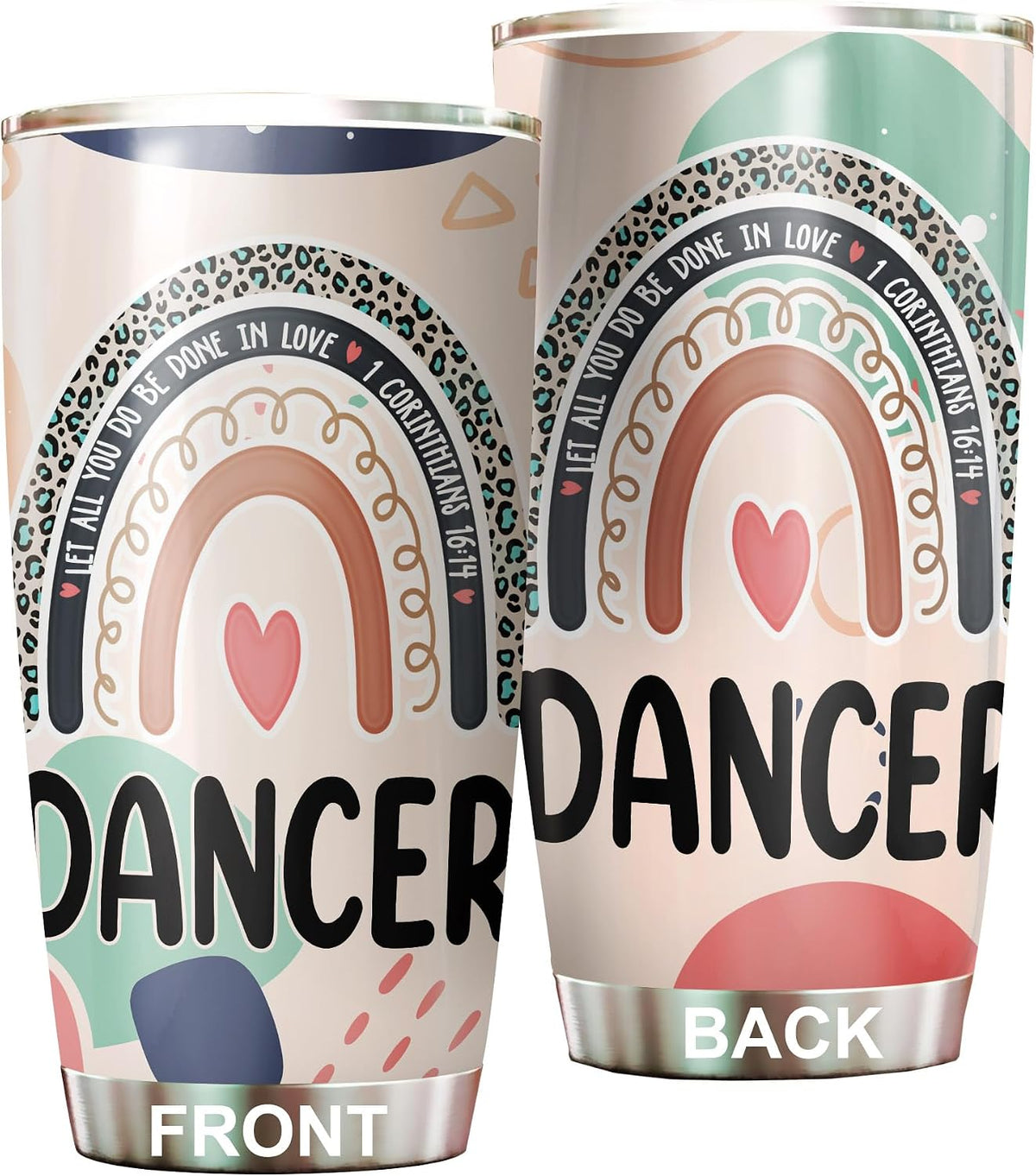 Let All You Do Be Done In Love Postal Clerk Tumbler Stainless Steel 20oz, Office Gifts Women Men Work Friends Coworker, Driking Coffee Cup For Birthday Christmas - Colors B