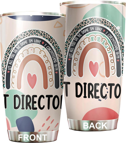 Let All You Do Be Done In Love Postal Clerk Tumbler Stainless Steel 20oz, Office Gifts Women Men Work Friends Coworker, Driking Coffee Cup For Birthday Christmas - Colors B