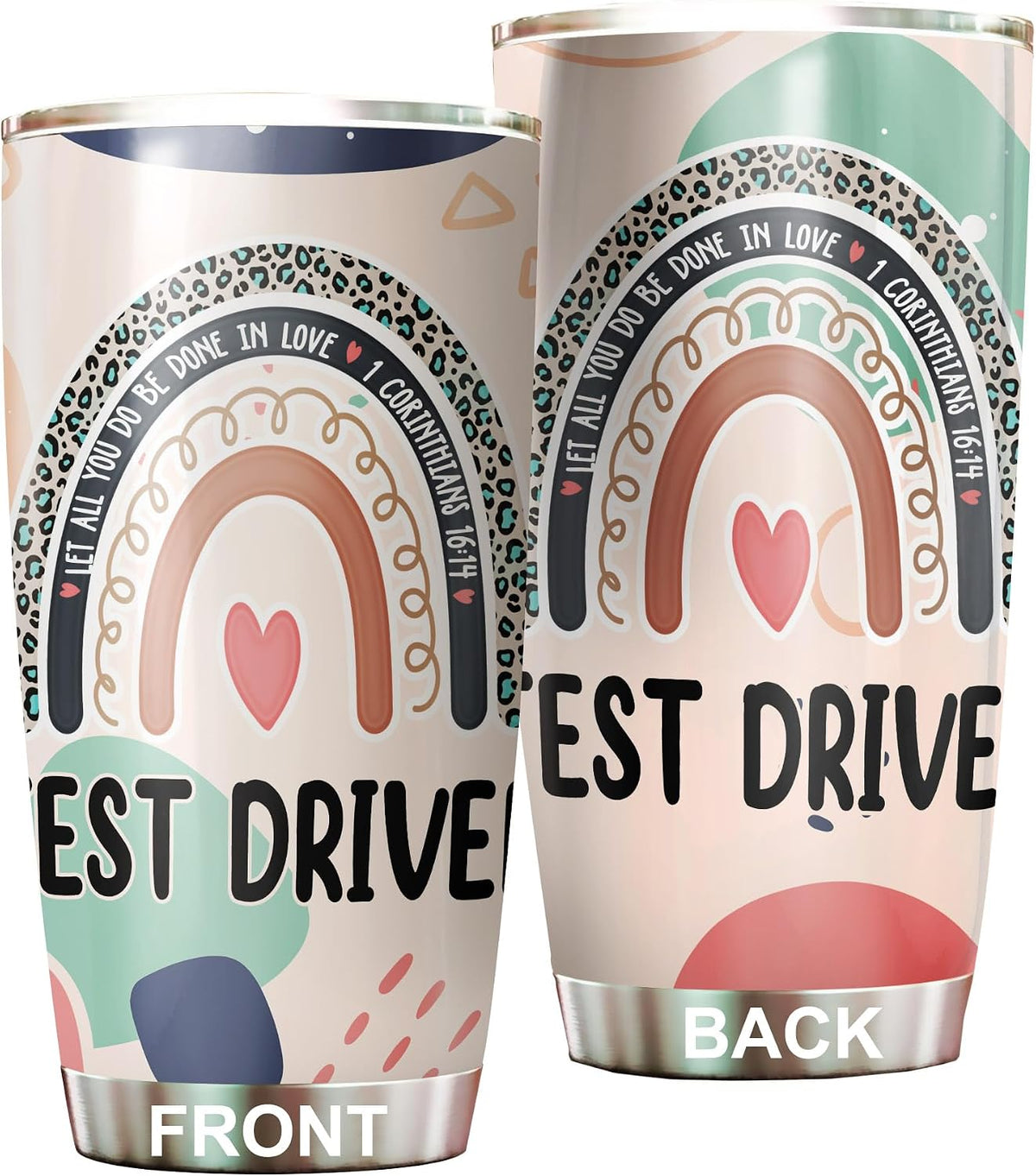 Let All You Do Be Done In Love Postal Clerk Tumbler Stainless Steel 20oz, Office Gifts Women Men Work Friends Coworker, Driking Coffee Cup For Birthday Christmas - Colors B